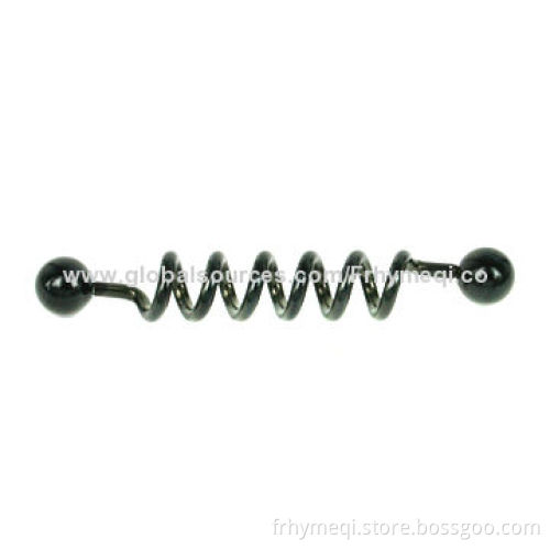 Titanium Multi CZ Spiral Industrial Barbell Piercing Jewelry with Nickel-free, OEM Orders Welcomed